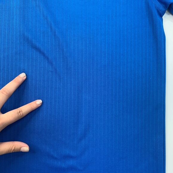 PGA Tour Golf Polo Shirt Mens L Large Cobalt Blue Knit Lightweight Performance - Picture 9 of 14